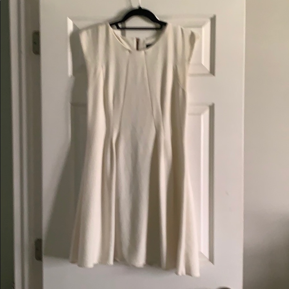 Topshop sleeveless white fully lined dress Size 10